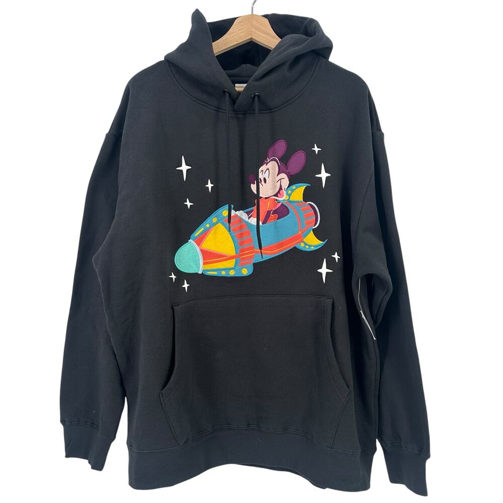 Disneyland Mickey Mouse Astro Orbiter Spirit Jersey Hoodie Mens Sz Large